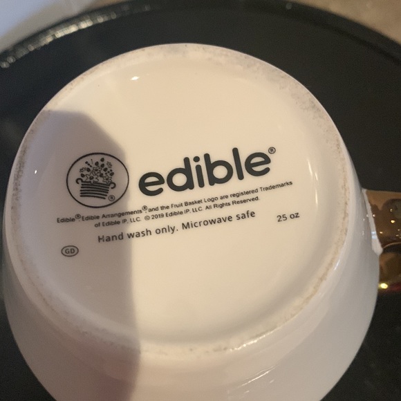 Geometric Triangle Coffee Mug With Gold Handle - Picture 7 of 7